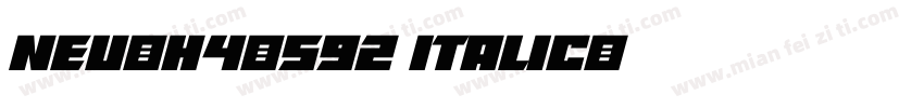 NEU-H4-S92 Italic字体转换